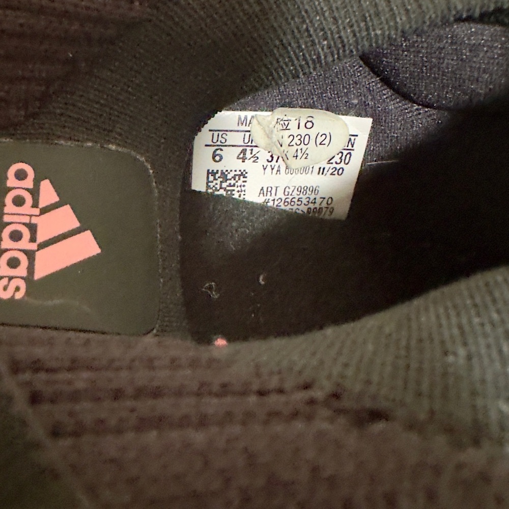 Adidas Women's Black and Pink Slip-On Sneakers - Picture 7 of 7